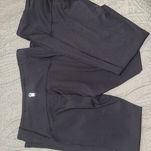 Spyder Black Ribbed Active Leggings x 2